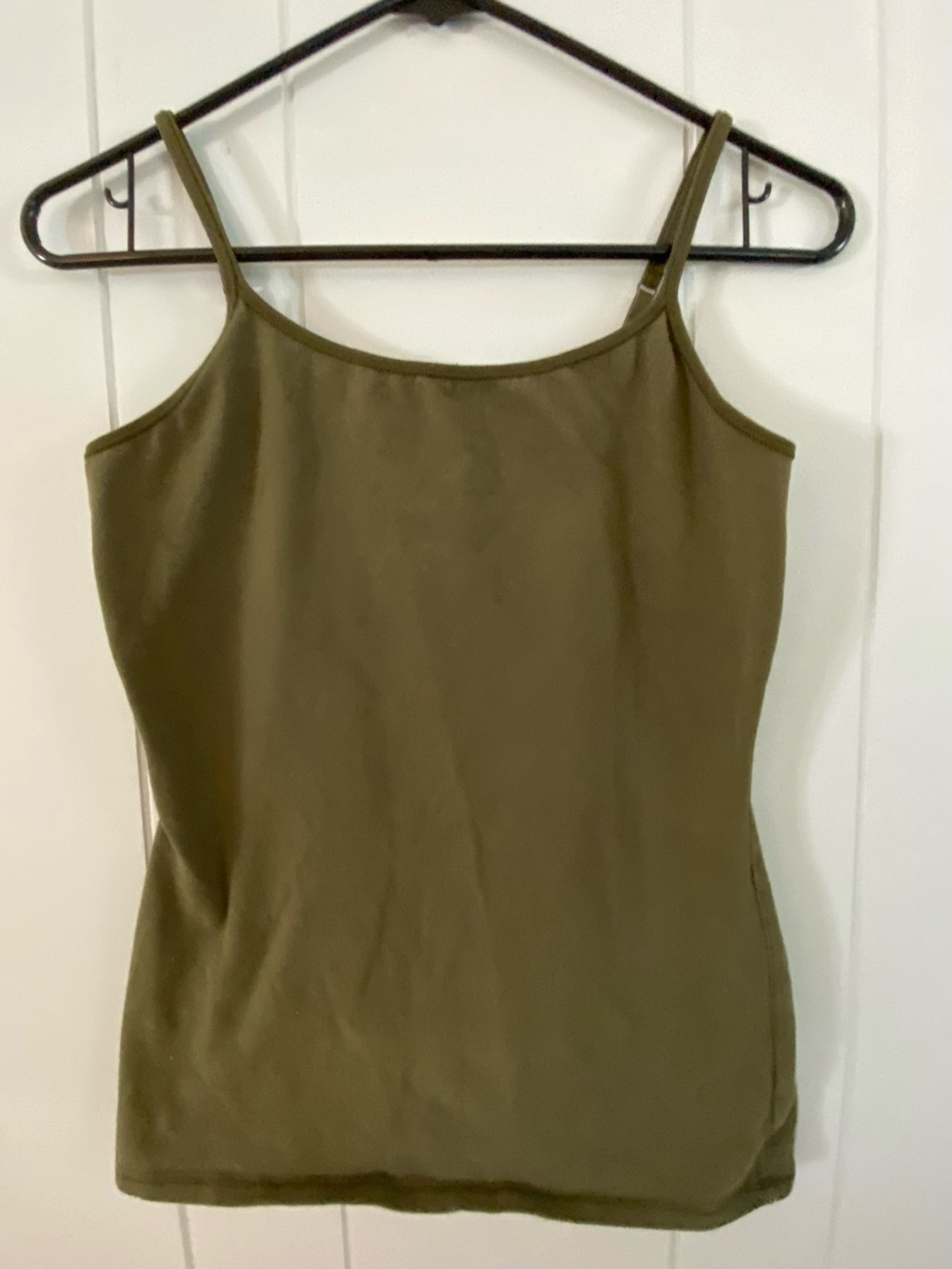 Express Olive Green Spaghetti Strap Cami